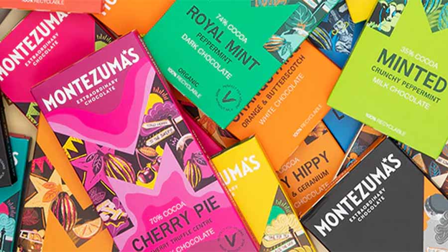 montezumas selection of chocolate