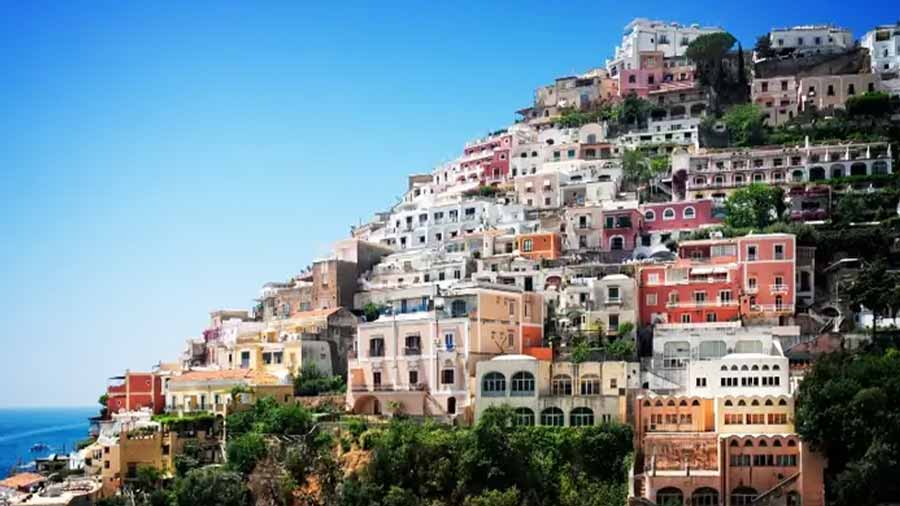 Amalfi coast views of Sorrento, Italy