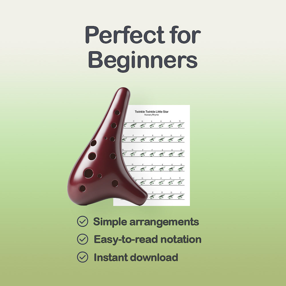 Jingle Bells - 12 Hole Ocarina Tab