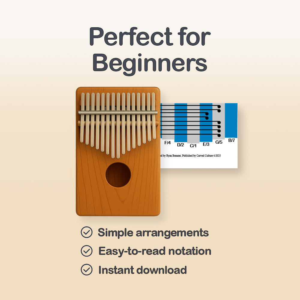 Nocturne Op 9 No 2 - 17 Note Kalimba Tab
