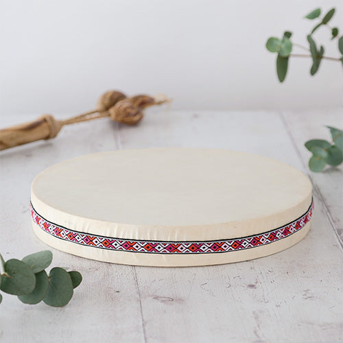 Besar Ocean Drum Instrument with geometric ribbon