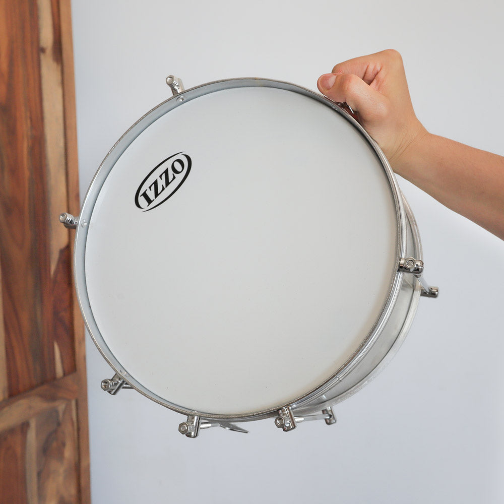 izzo snare drum scale image in hand