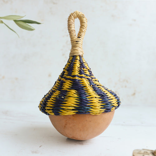 Large Woven African Caxixi Shaker