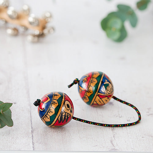 Geometric Design Cas Cas Kashaka Percussion Instrument