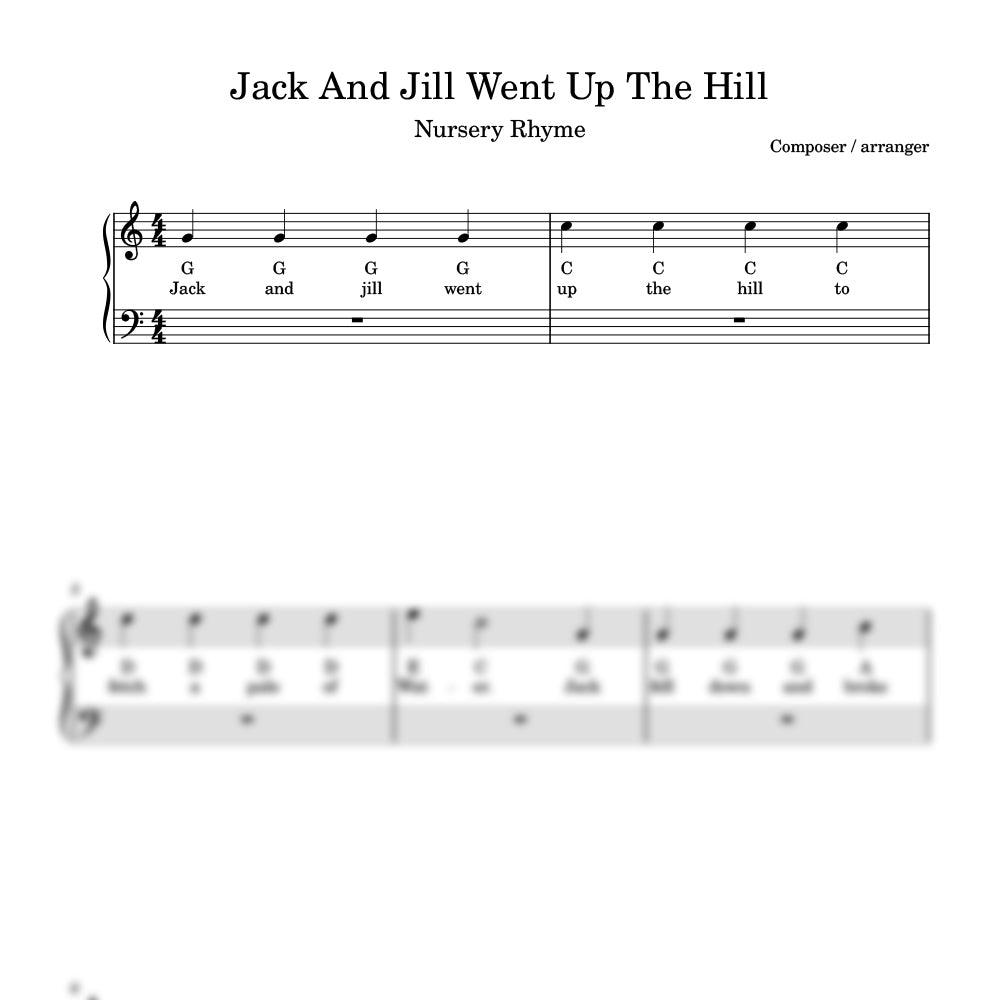 Jack & Jill Went Up The Hill heat music preview