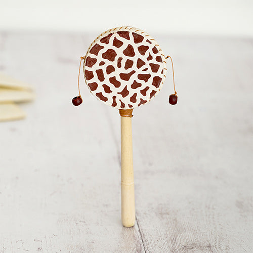 Jakarta Monkey Drum with Giraffe Print Design