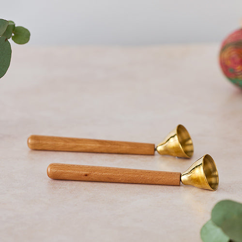 small matsu hand bells side