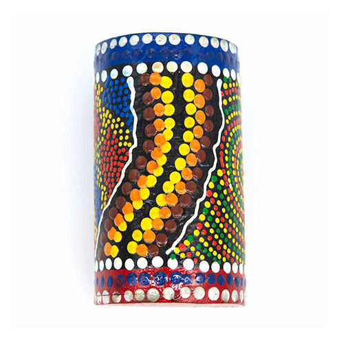 Hand painted dot pattern design