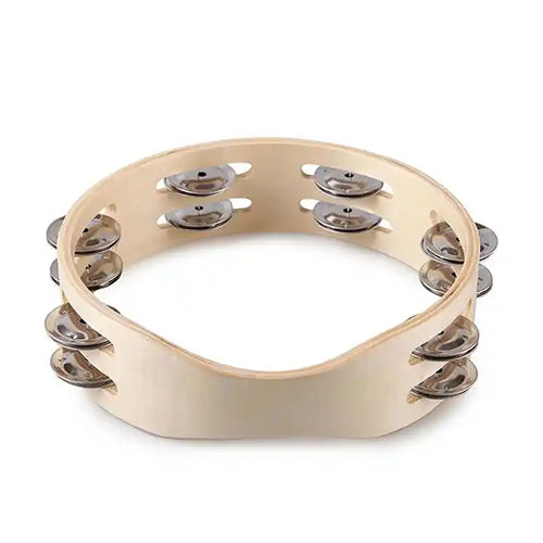 Large rebana tambourine with double row tambour bells