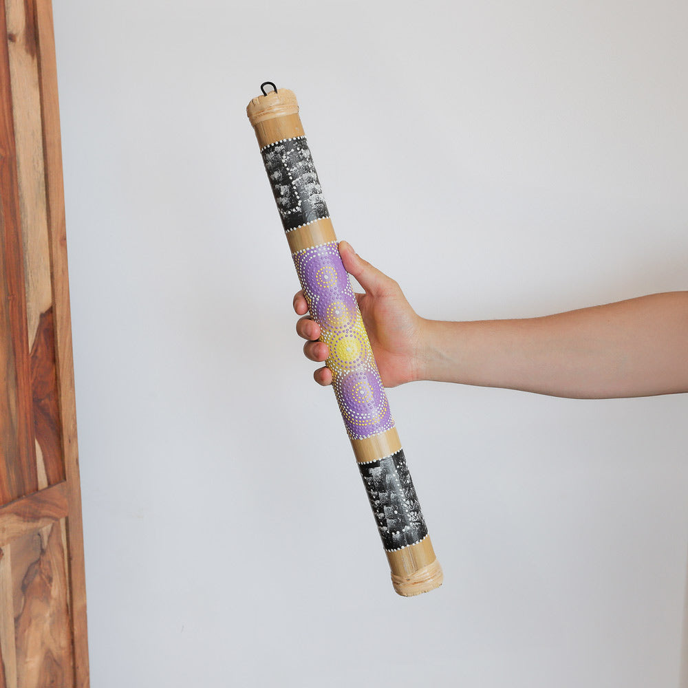 50cm bamboo Indonesian painted rainstick