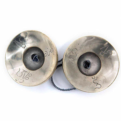 Large Om Mani Tingsha white background