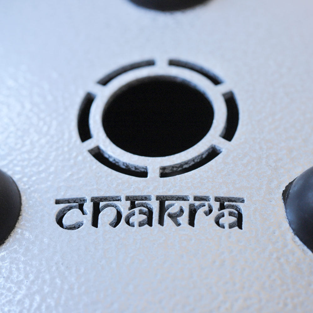 bottom of chakra tongue drum sound hole