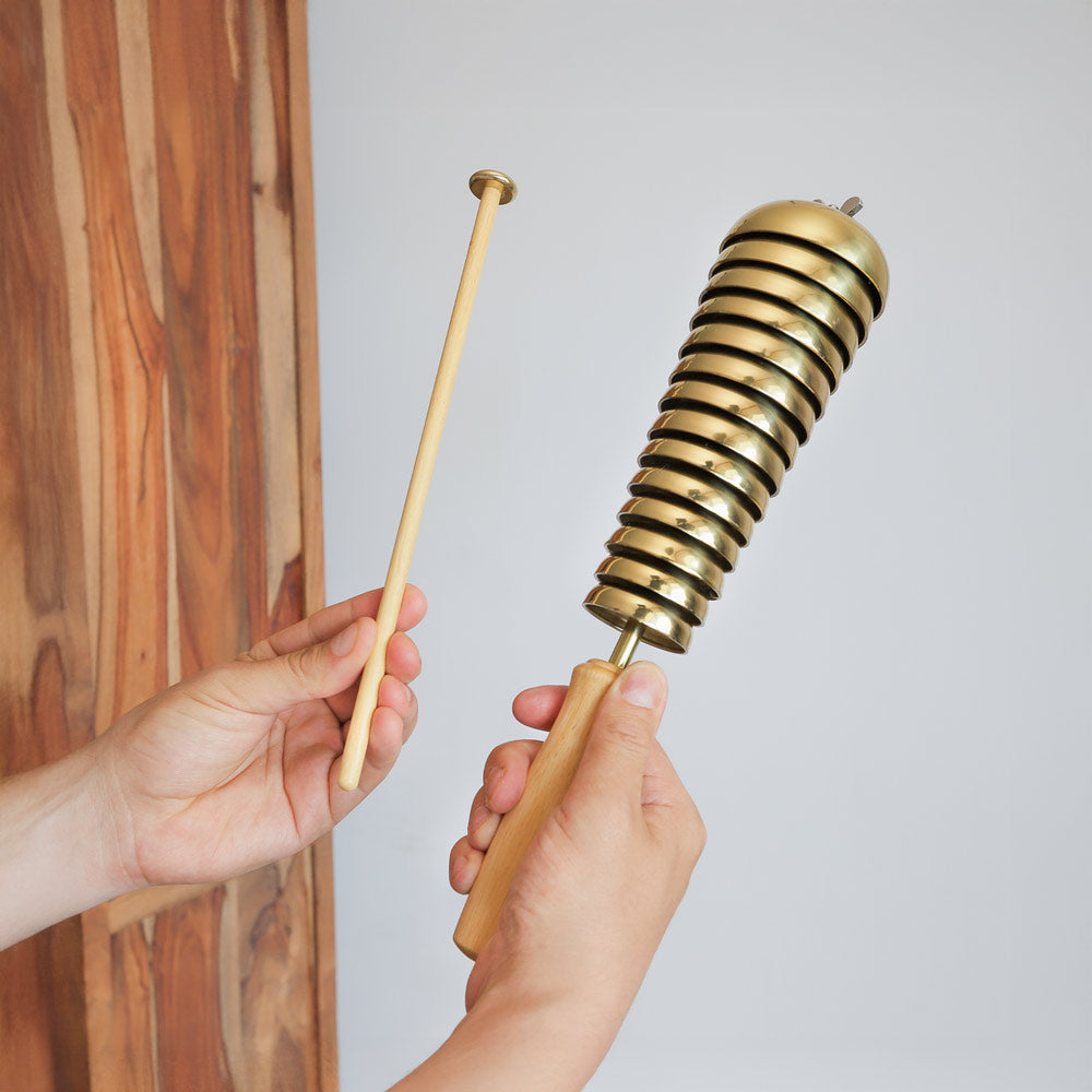 Chinese bell tree scale image in hands