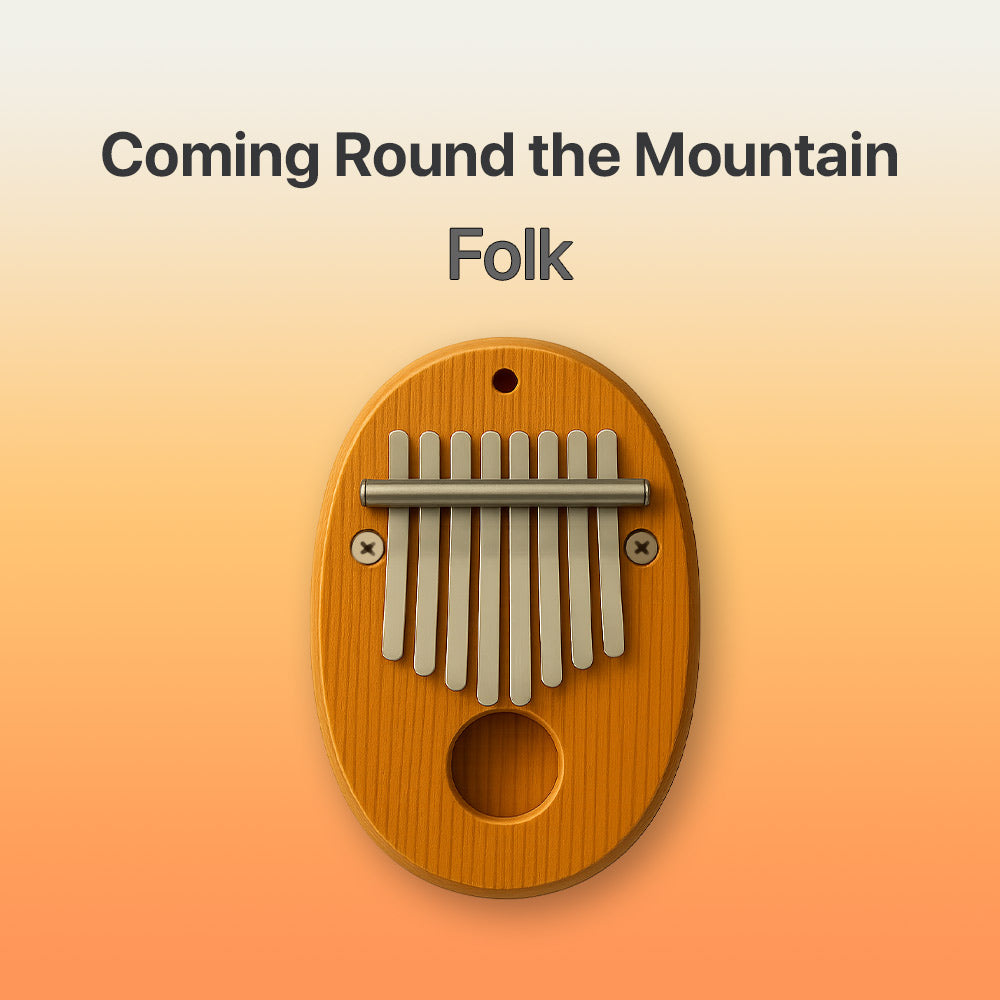 She Will Be Coming Around The Mountain - 8 Note Pocket Kalimba Tab