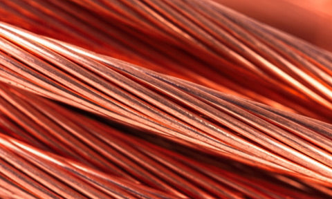 Natural twisted copper ores