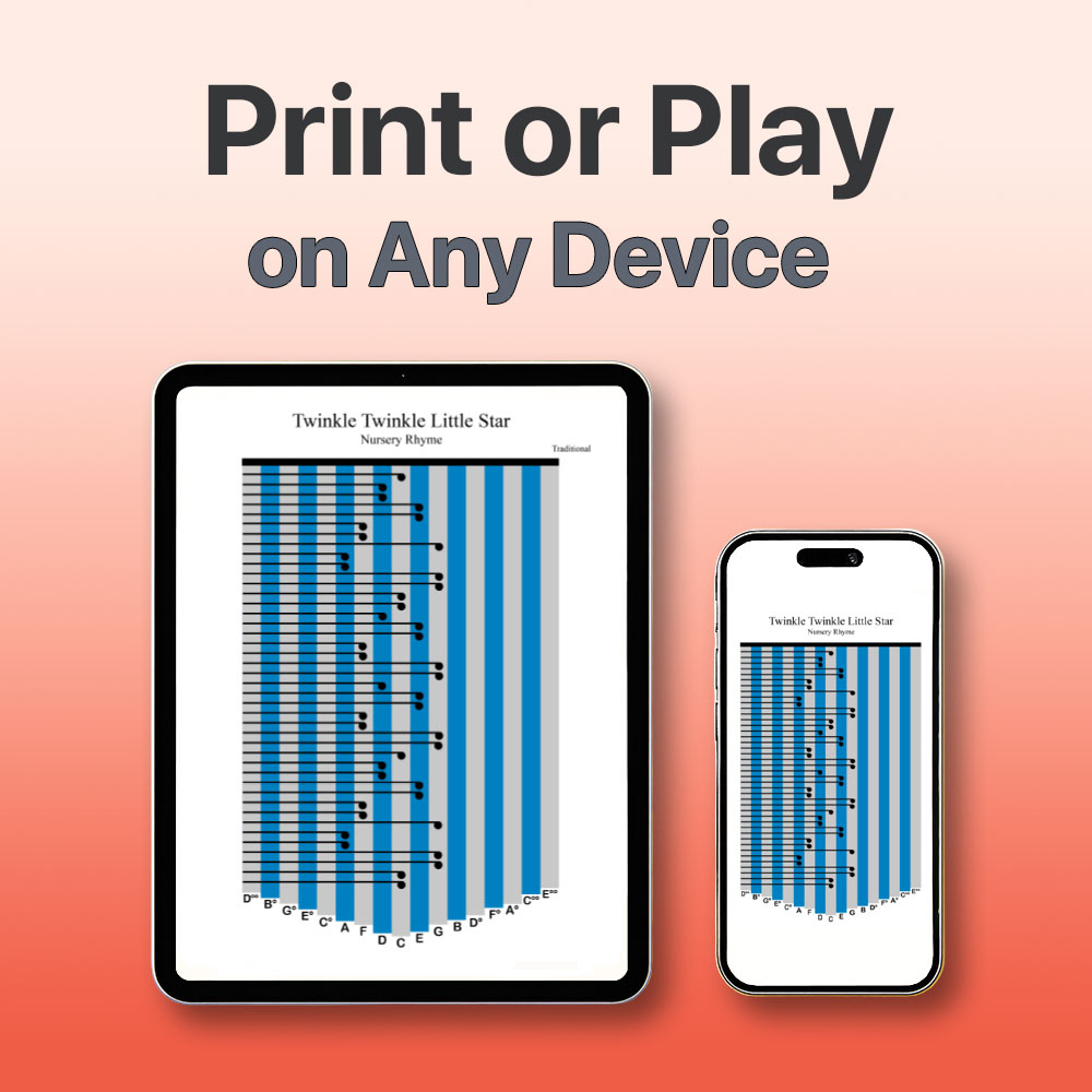 O When the Saints Go Marching In - 17 Note Kalimba Tab