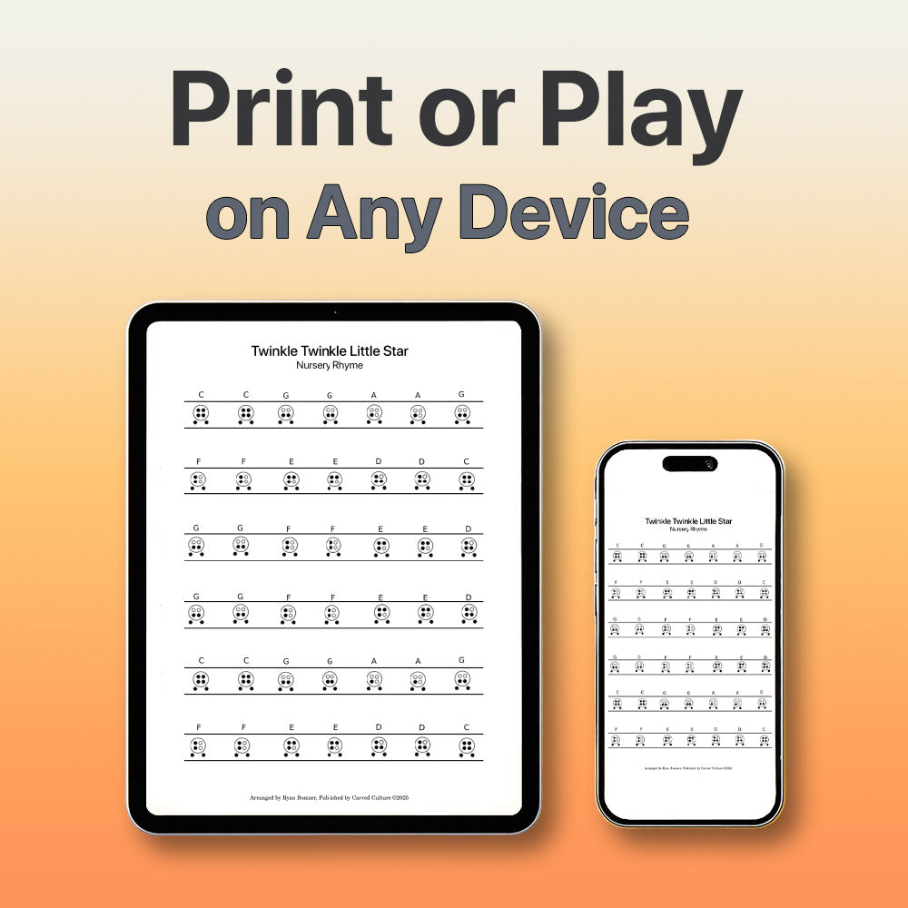 Beautiful dreamer - 6 Hole Ocarina Tab