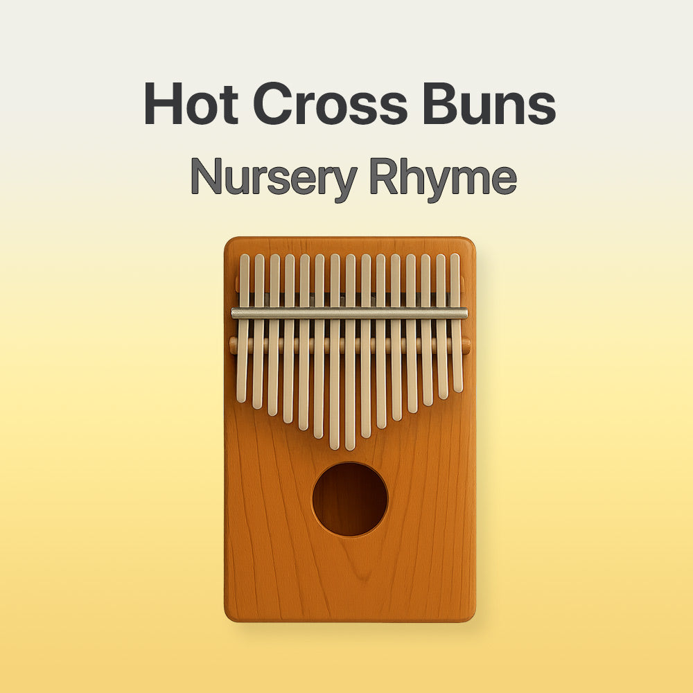 Hot Cross Buns - 17 Note Kalimba Tab