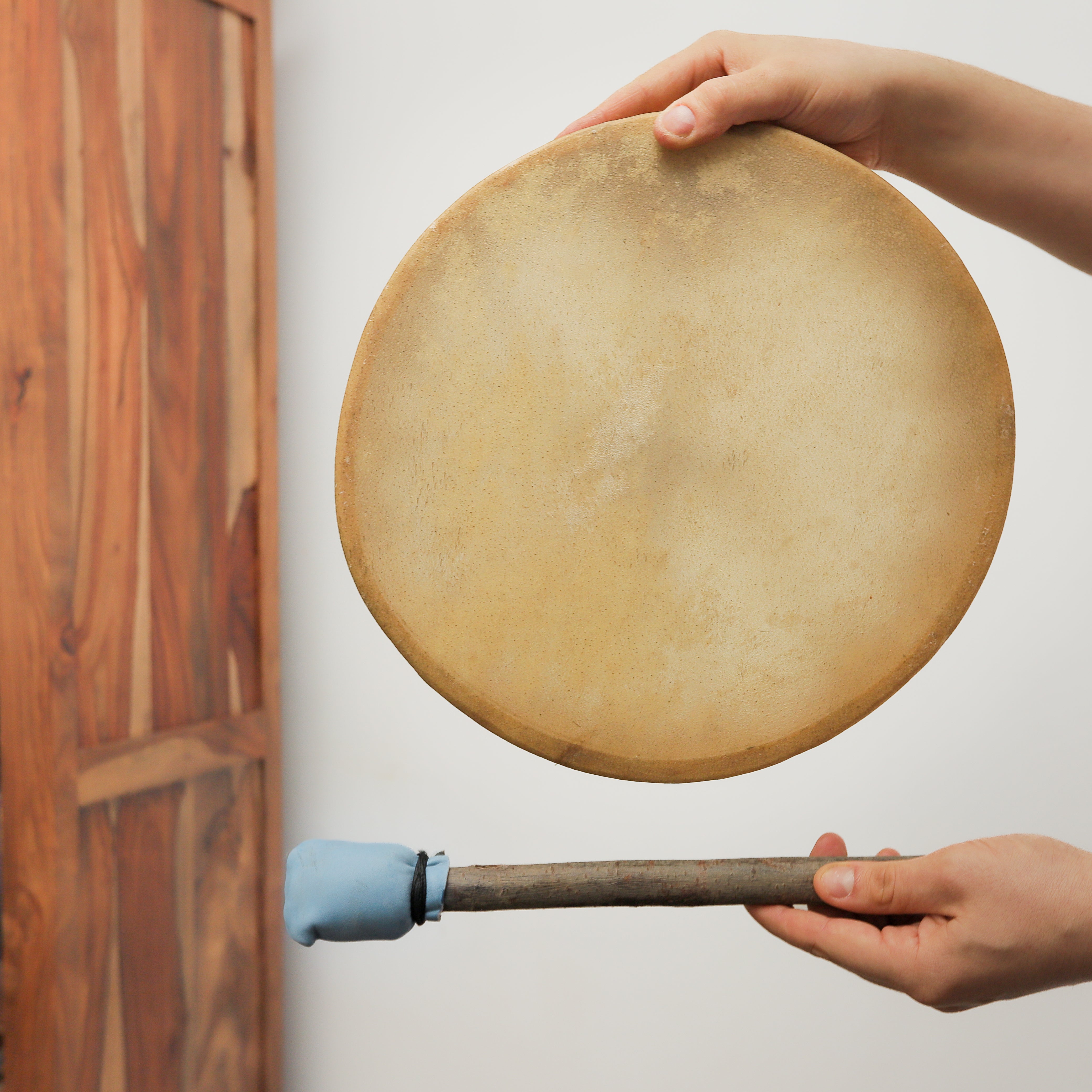 twelve inch khenji cow hide shamanic drum