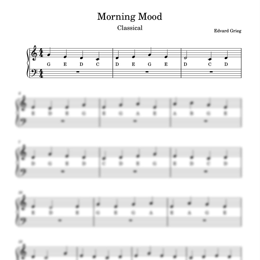 Morning Mood sheet music