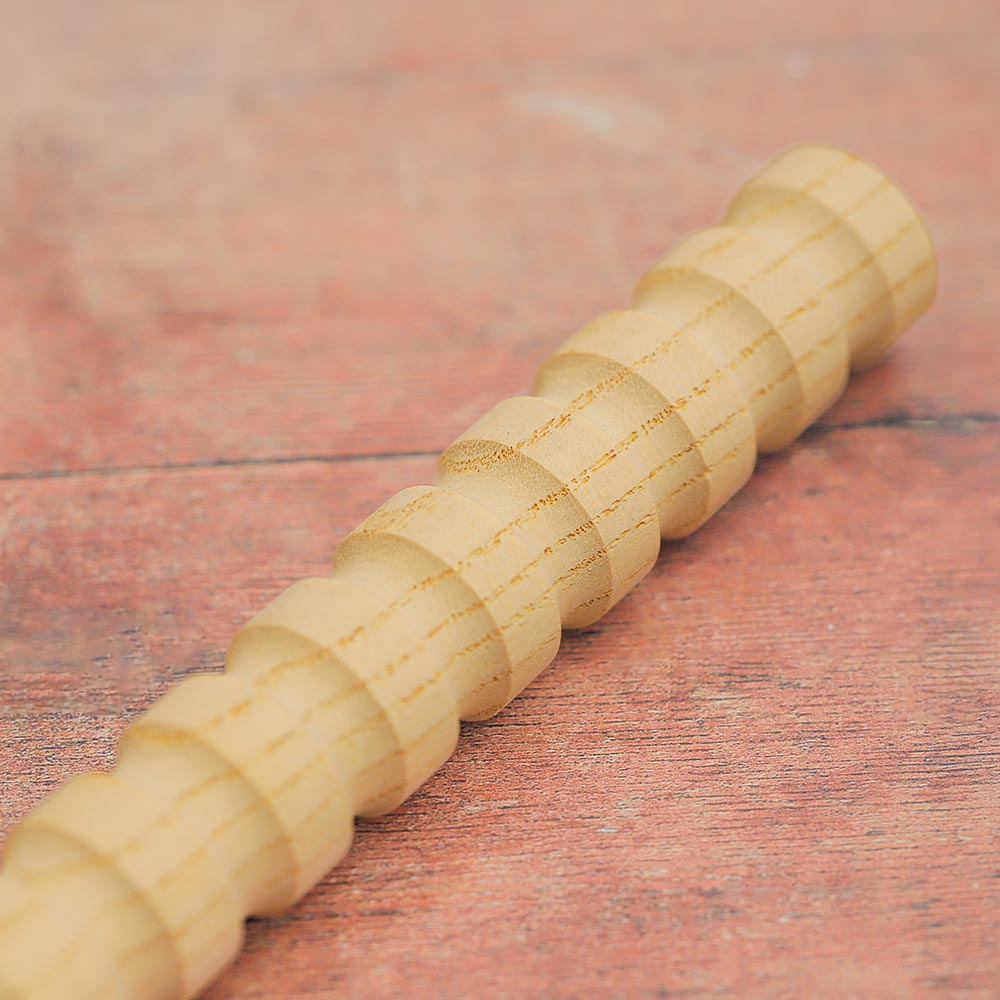 close up of guiro ridges