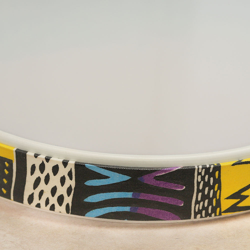 close up of pvc ocean drum side