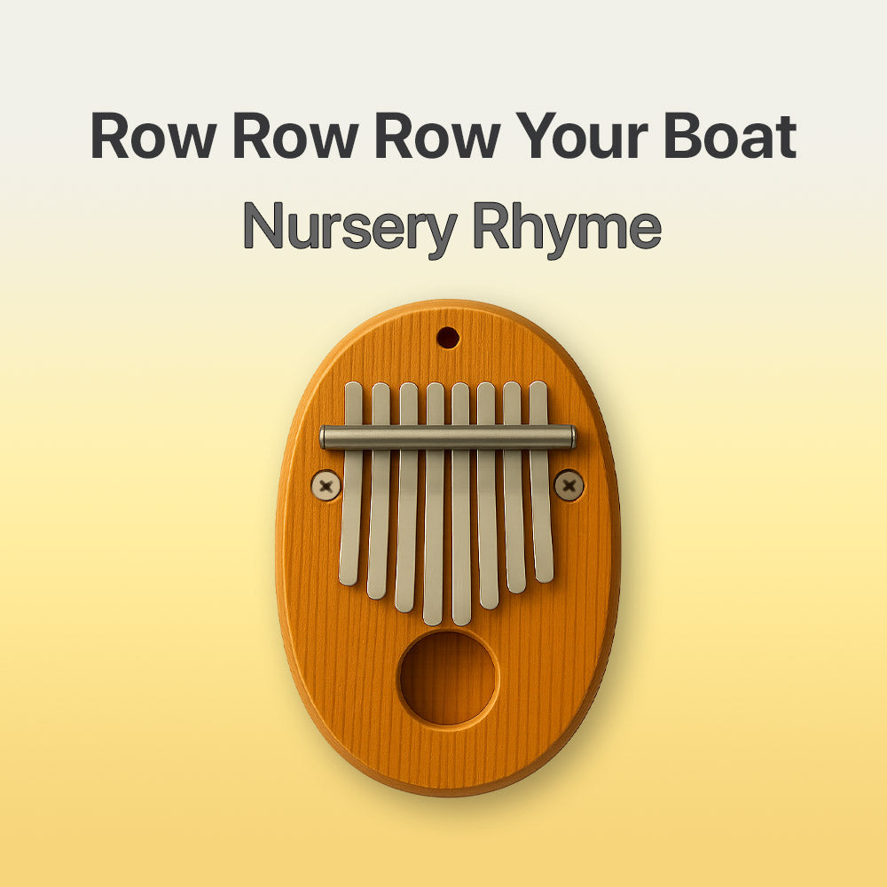 Row Row Row Your Boat - 8 Note Pocket Kalimba Tab