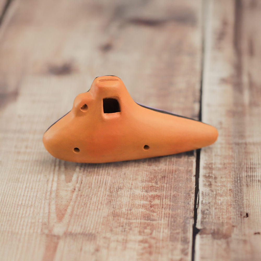 close up of submarine ocarina hole