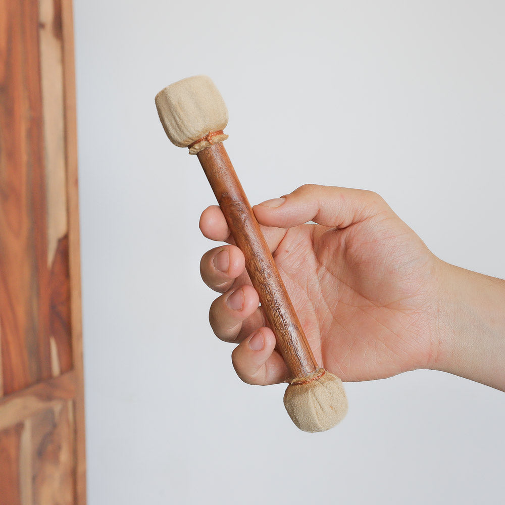 double suede dream drum beater in hand