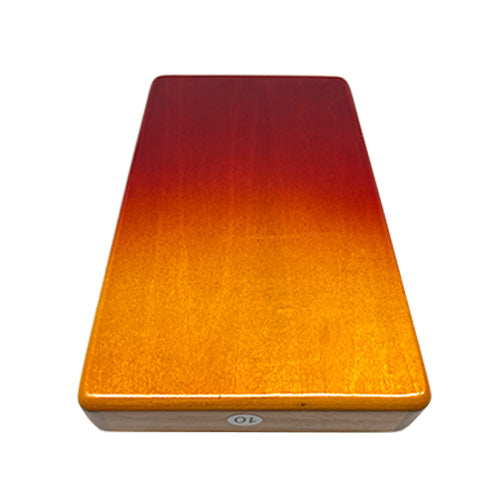 Back of 10 note gecko sunburst thumb piano kalimba