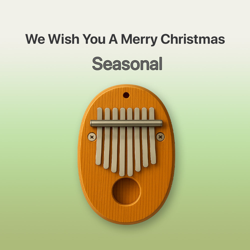 We Wish You A Merry Christmas - 8 Note Pocket Kalimba Tab