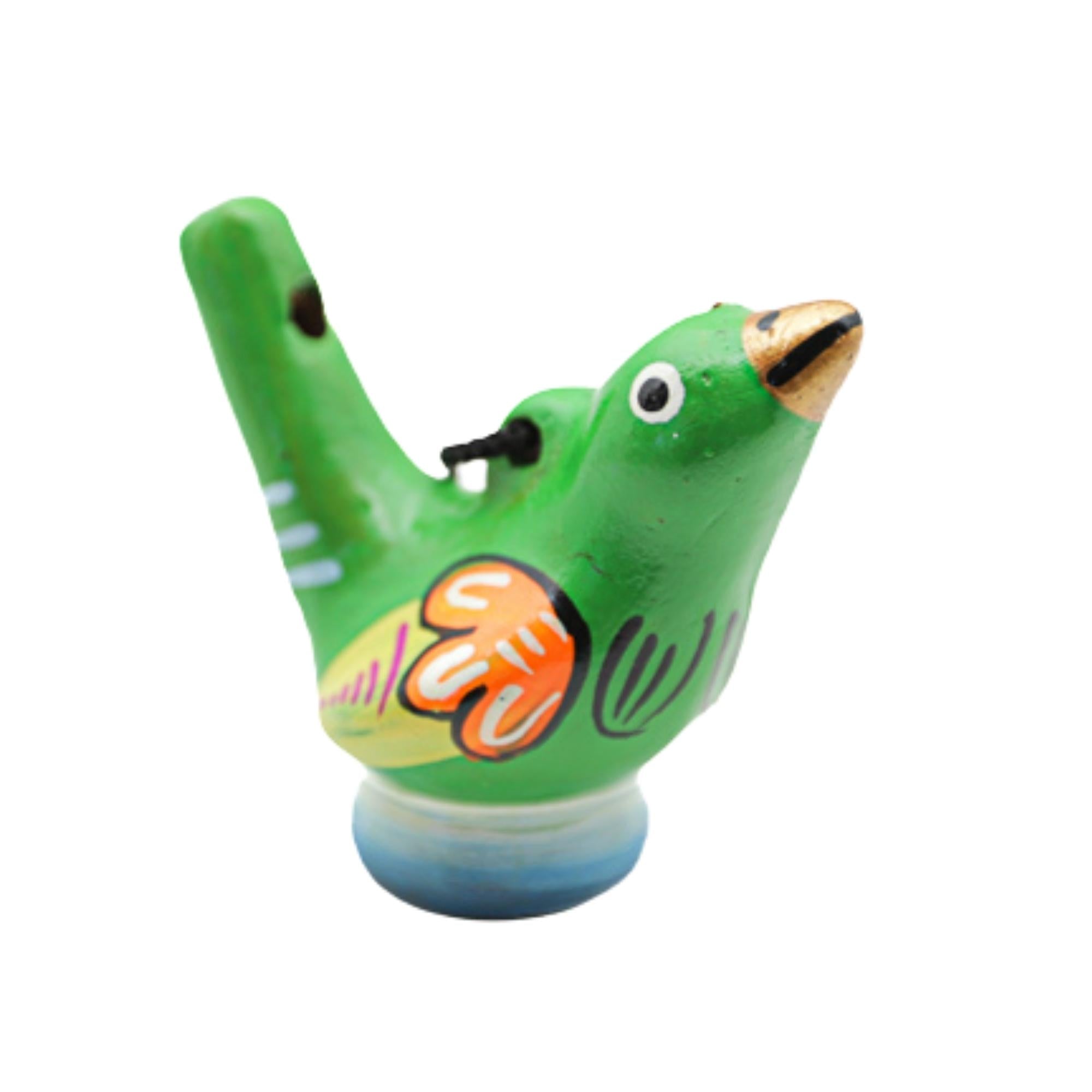 green bird water whistle