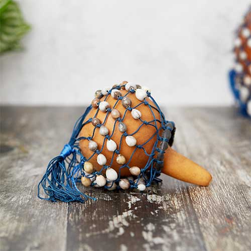 Small gourd shekere shaker instrument