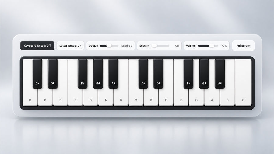 Free Online Virtual Piano Keyboard
