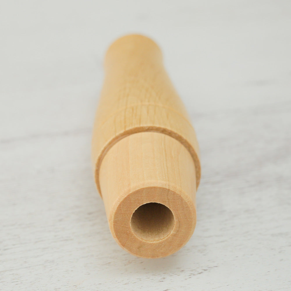  Close-up of the Greylag Goose birdcall showing the hole where the sound exits.