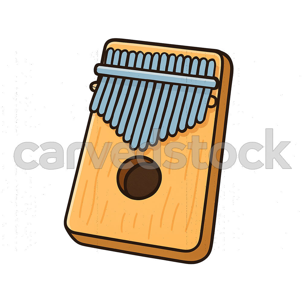 Kalimba – Cartoon Graphic (Stock Image)