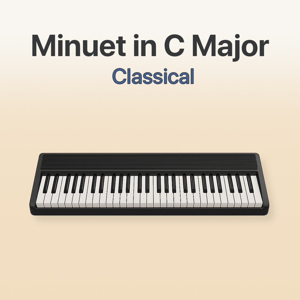 Bach Minuet in C Major Sheet Music