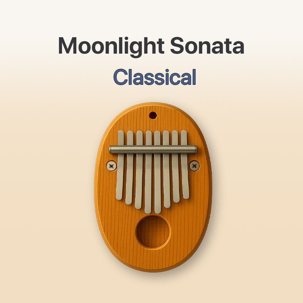 Moonlight Sonata - 8 Note Pocket Kalimba Tab