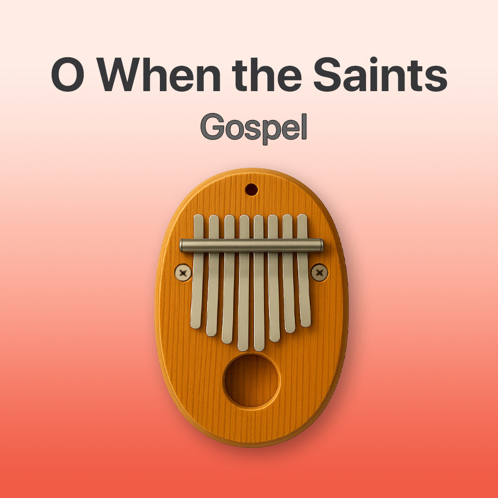 O When The Saints - 8 Note Pocket Kalimba Tab