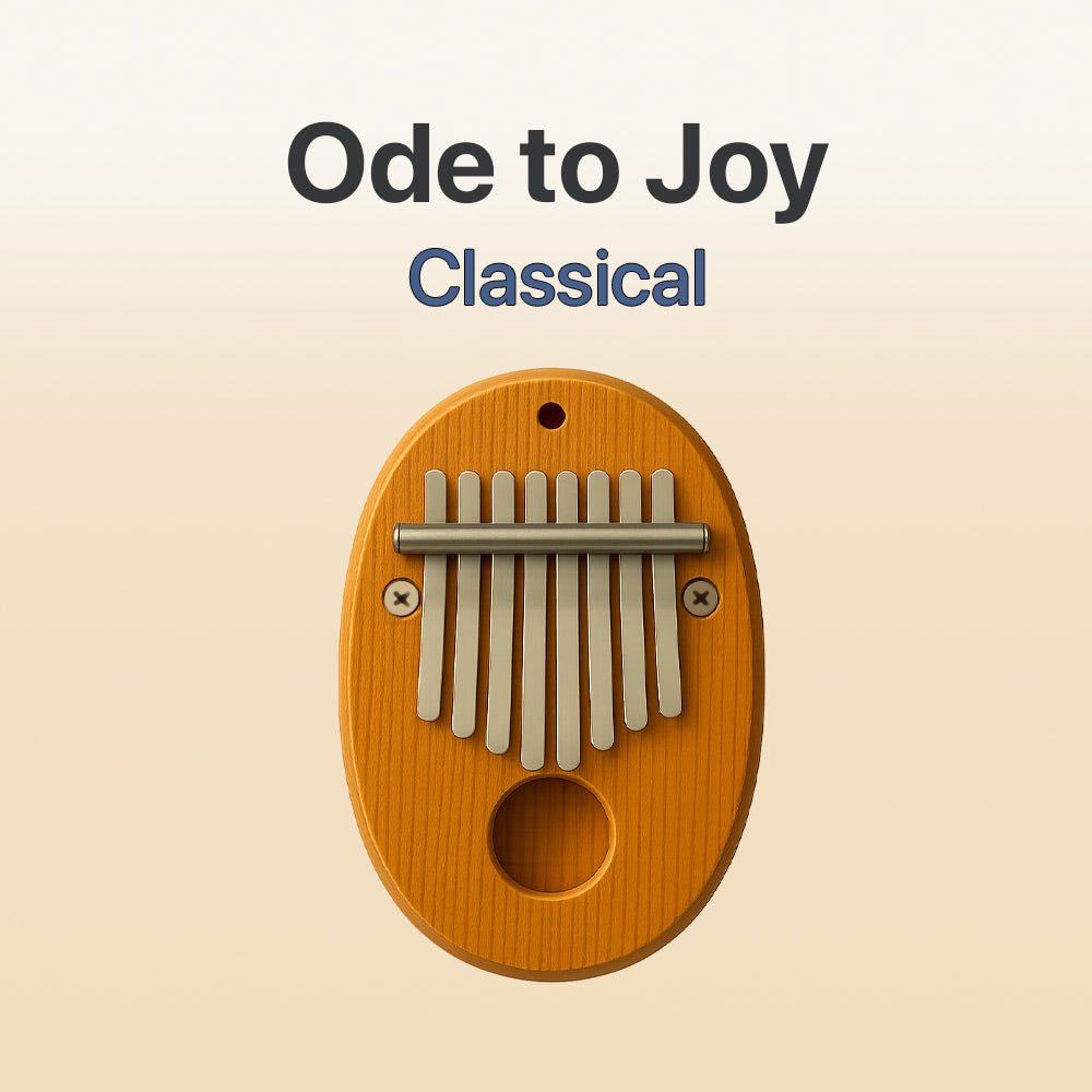 Ode to Joy - 8 Note Pocket Kalimba Tab