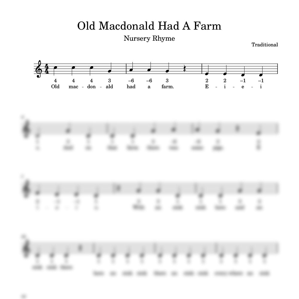 Old macdonald had a farm harmonica preview