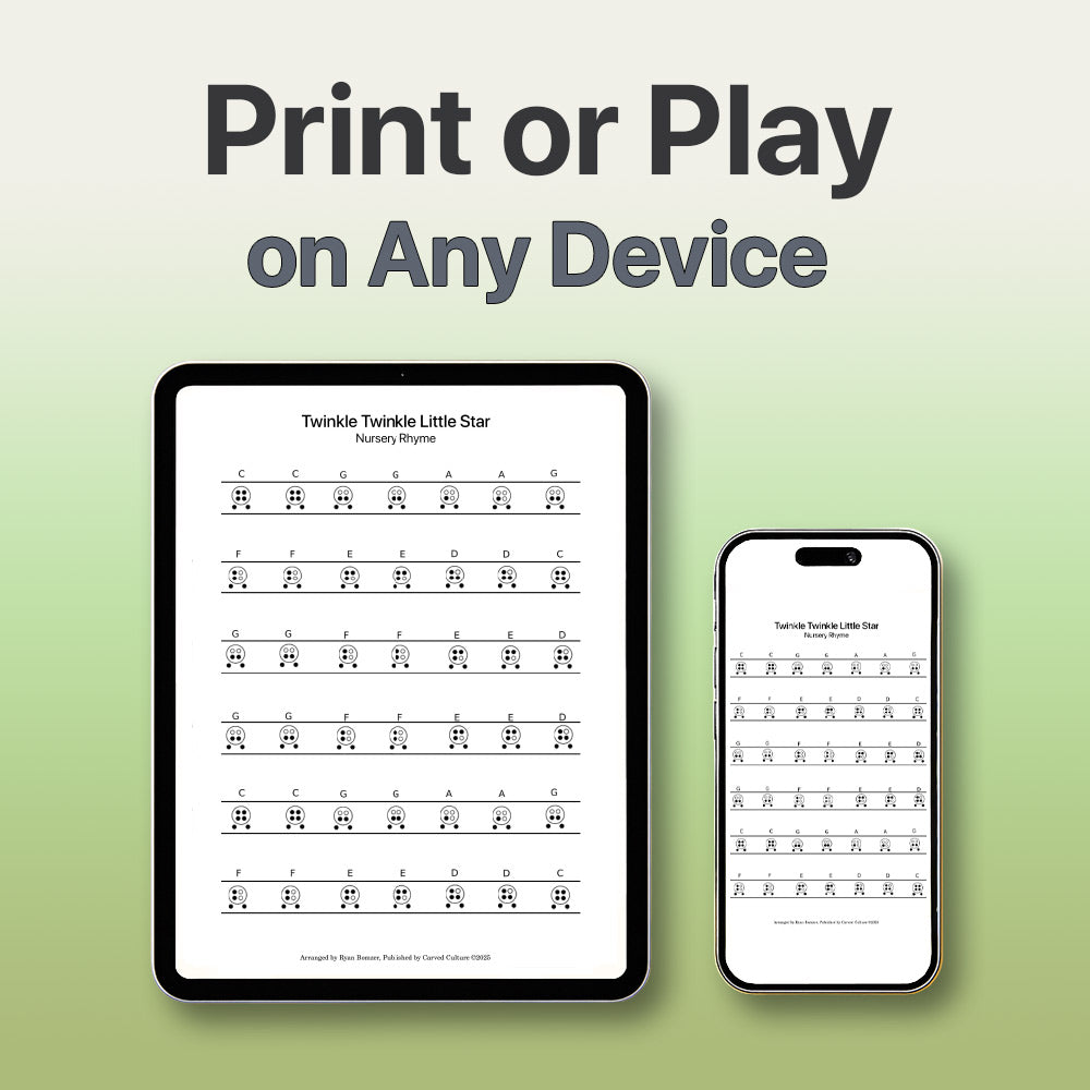 Silent night - 6 Hole Ocarina Tab