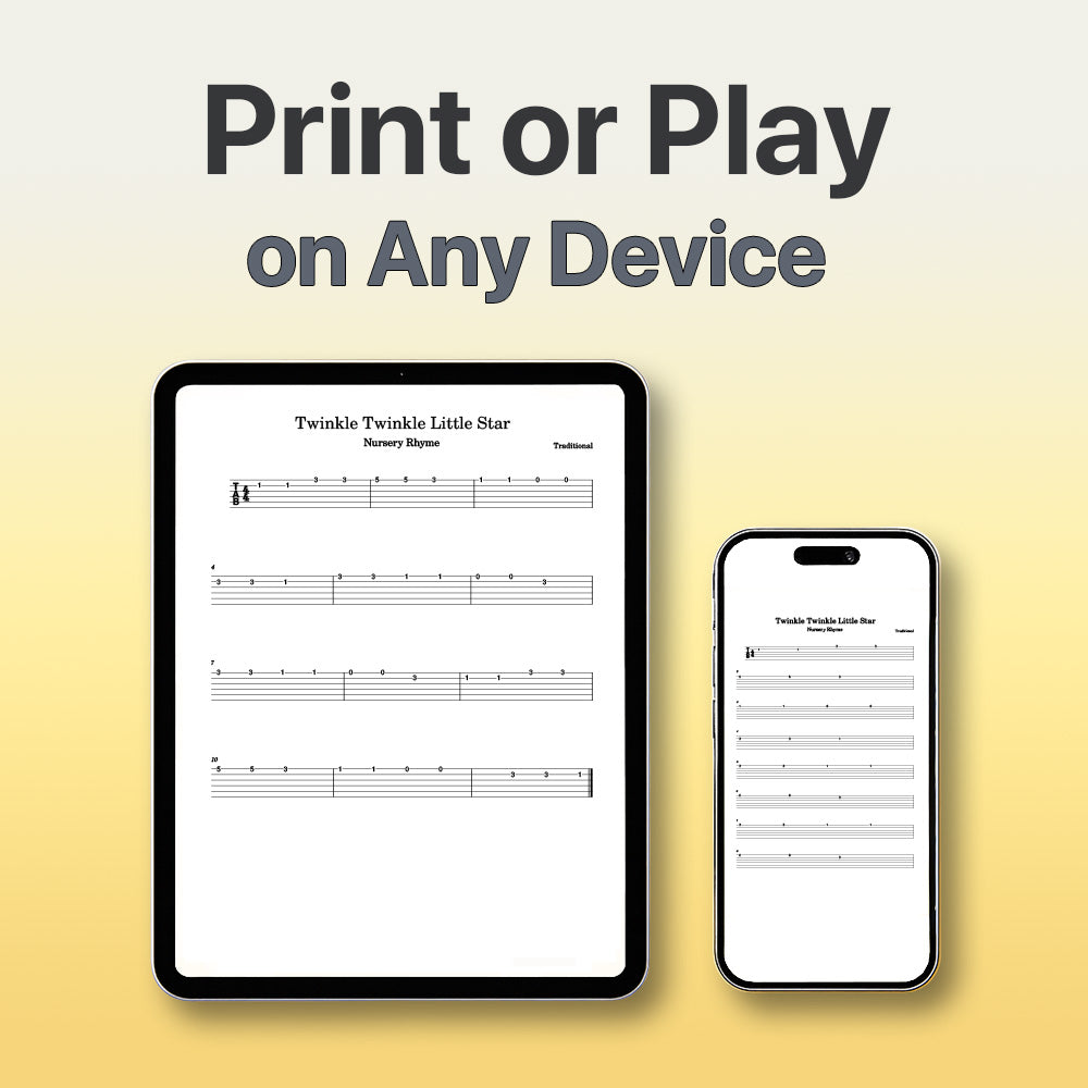The ABC Song - Guitar Tab