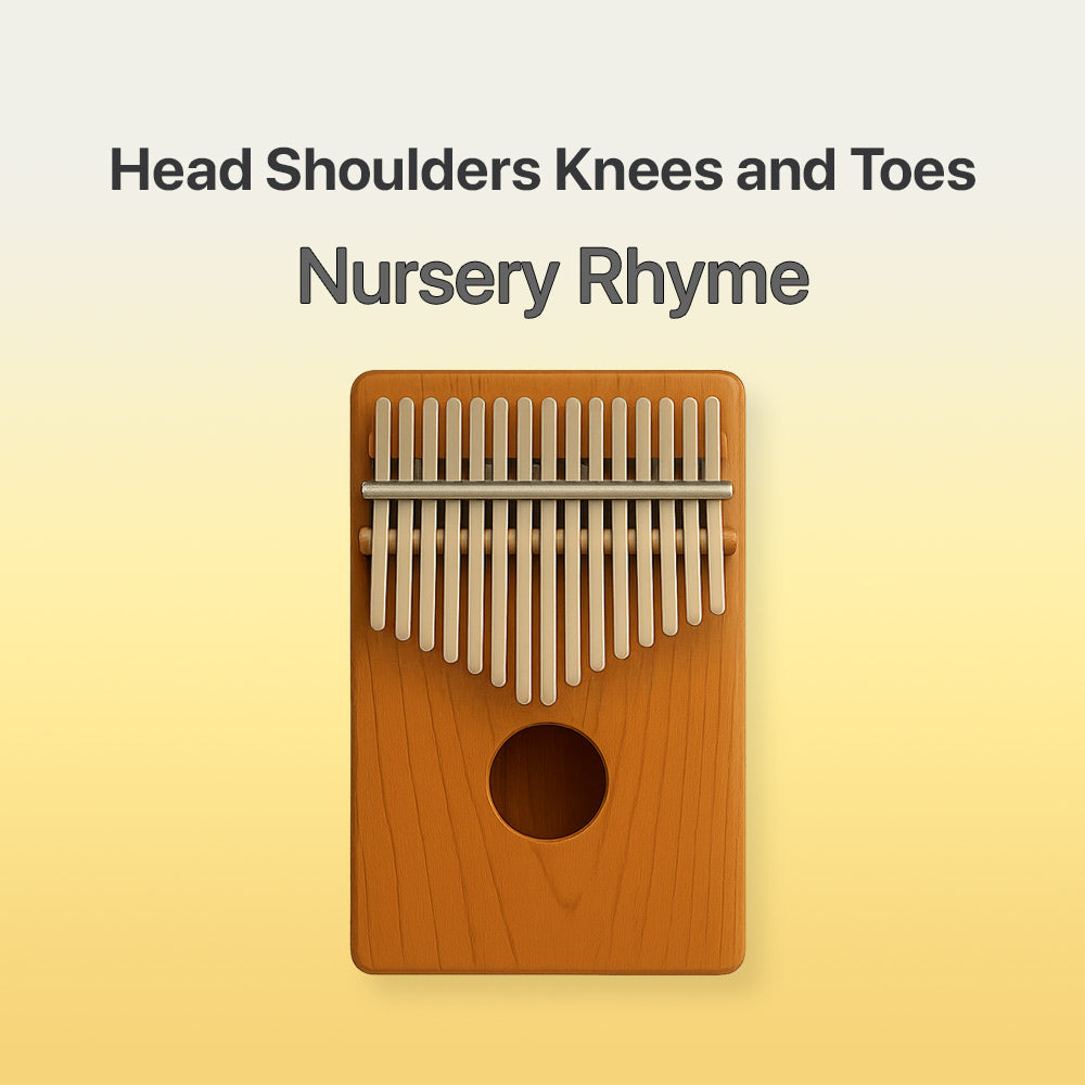 Head Shoulders knees And Toes - 17 Note Kalimba Tab