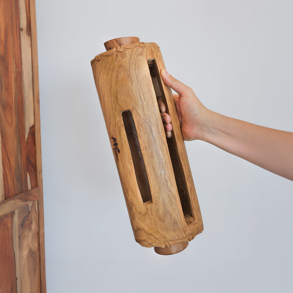 42cm large krin log drum in hand 