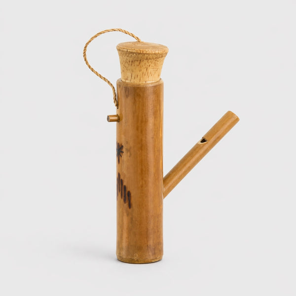 bamboo kubu bird water whistle with white background 