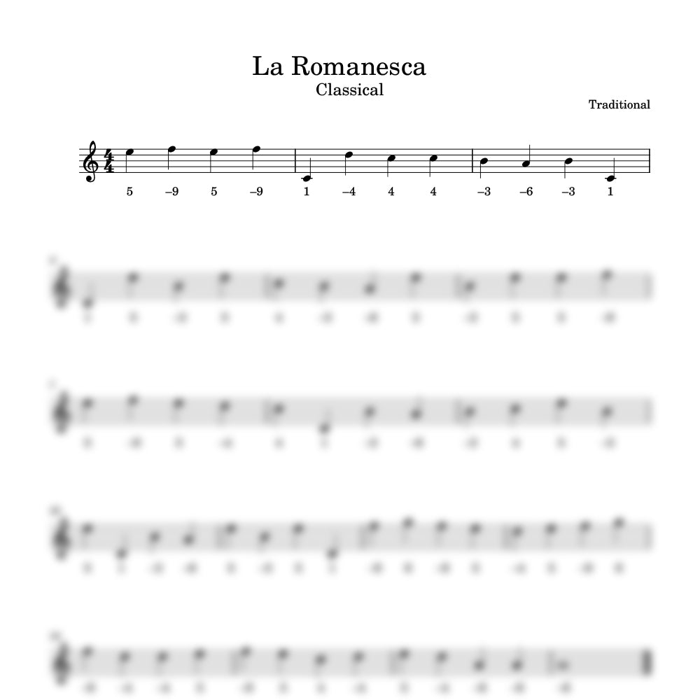 La Romanesca harmonica preview 
