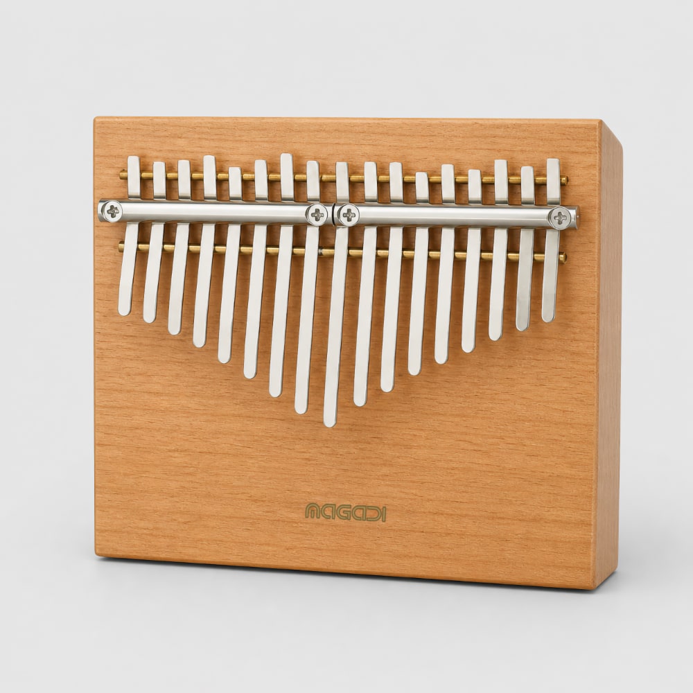 17 note solid wood magadi kalimba