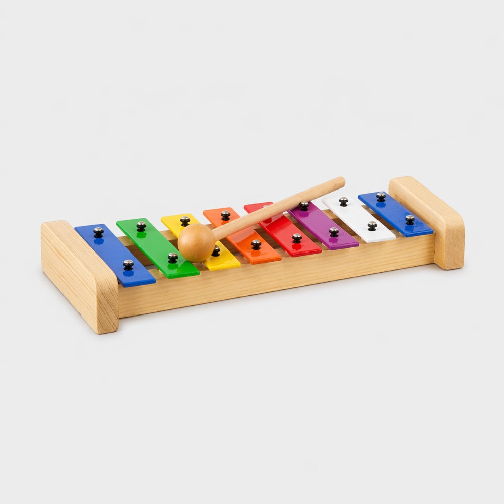 colourful rainbow metallophone front