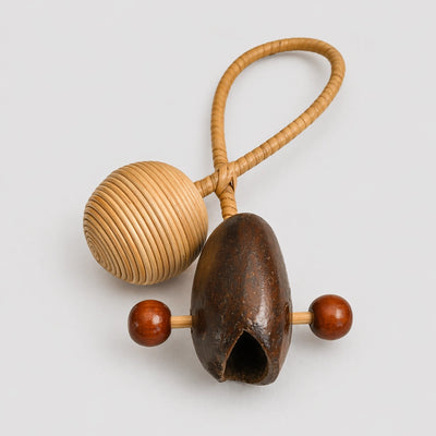 Natural Sawan Wooden Shaker Percussion Instrument